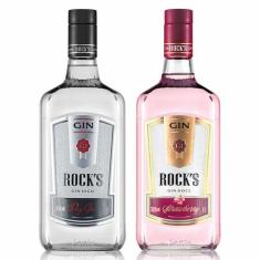 Gin Seco Rock's 1L + Gin Doce Strawberry Rock's 1L