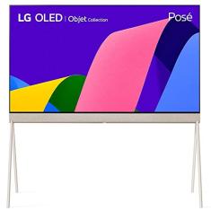 2022 Smart TV LG 55" 4K 55LX1Q OLED evo Objet Collection Posé 120Hz Design 360 Suporte de Chão Acabamento tecido