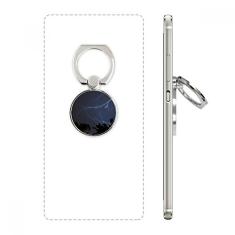 Suporte de argola ajustável para celular com cenário de natureza da ciência florestal noturna