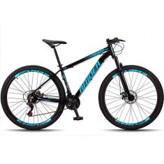 Bicicleta 29 Raider Z3X Pro 21V Freio a Disco e Suspensão Quadro Alumínio MTB