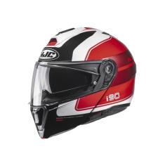 Capacete Hjc I90 Wasco  Vermelho Branco E Preto 58 [F016]