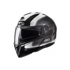 Capacete Hjc I90 Wasco  Cinza Branco E Preto 58 [F016]