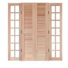 Porta Balcão Mista Abrir Reto 1,40 X 2,10 Rodam Natural