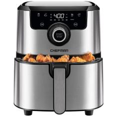 Fritadeira Elétrica Air Fryer 4.3L com Painel de Controle Digital, Temporizador e Desligamento Automático, 110V 1200W, CHEFMAN, Prata