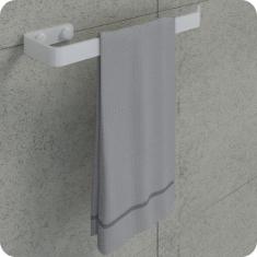 Porta Toalha De Rosto Para Banheiro Branco Plus - MetalCromo