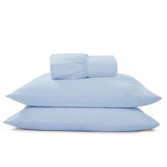 Jogo De Lençol Casal 400 Fios Micropercal 3 Peças Acetinado - Conforto