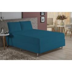 Jogo de Lençol Queen 3 Peças Luva de Box 55cm Altura Malha Algodão - D