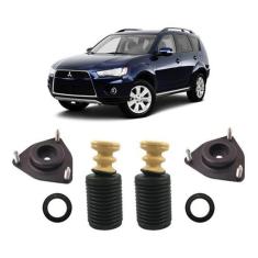 2 Kit Batente Coxim Dianteiro Outlander 2007 2008 2009 2010