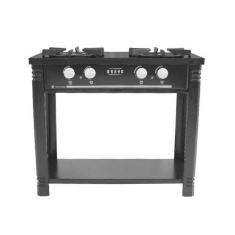 Fogão A Gás Bravo 2 Bocas Br2bpr Preto - Met Venâncio