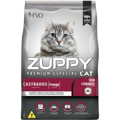 Ração Seca Zuppy Frango para Gatos Adultos Castrados - 1 Kg
