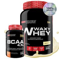 Kit Waxy Whey 900g + BCAA 100g - Bodybuilders Sabor Baunilha