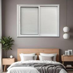 Janela Veneziana Lambril 3 Folhas Linha Veneza 100x150 - Esquadrias Be