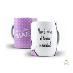 Caneca de polímero Dia das Mães - Modelo S