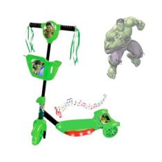 Patinete 3 Rodas Infantil do Hulk - Nathor