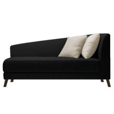 Divã Recamier Heitor 140cm com Almofada Lado Esquerdo Suede - ADJ Deco