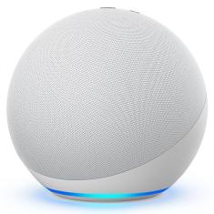 Smart Speaker Amazon Echo 4ª Geração com Hub de Casa Inteligente e Alexa – Branco