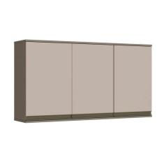 Armário Aéreo de Cozinha Henn Connect c/120cm Duna/Cristal