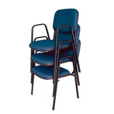 03 Cadeiras para Auditórios Linha Hotel Auditório Azul