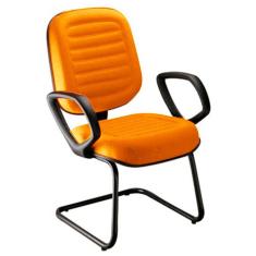 Cadeira Diretor Para Escritório Linha Blenda Laranja