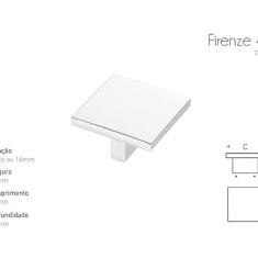 Puxador Firenze 40X40 Mm Escovado