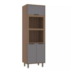 Paneleiro Torre Quente 70cm 3 Portas com Espaço para Forno e Micro-ond