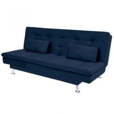 Sofá-Cama com Chaise 188cm Linoforte Rayssa Suede Veludo Espuma D-33, 