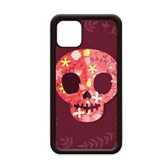 Capa Pink Skulls Mexico Day of Dead para iPhone 12 Pro Max para Apple Mini Mobile Case