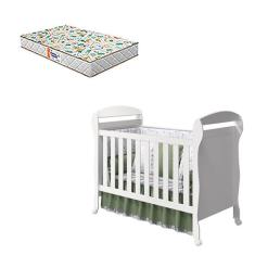 Berço Americano Danny Branco Acetinado Com Colchão Gazin ? Reller