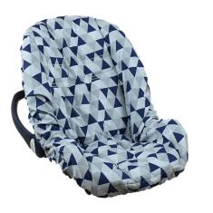 Capa de Bebê Conforto 100% Algodão - Losango Azul Marinho