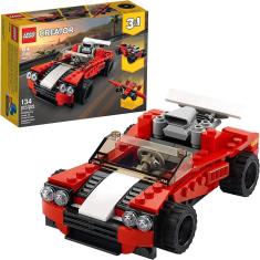 LEGO Creator 3in1 Sports Car Toy 31100 Building Kit, Novo 2020 (134 Peças)