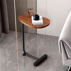Mesa final C Mesas de sofá - Mesa lateral moderna com pernas de metal em forma de C para sala de estar - Mesa lateral pequena Mesa de cabeceira para quarto - Mesa de bandeja de sofá para bra