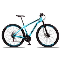 Bicicleta Aro 29 Ravok Aço Carbono 21 Velocidades Freio a Disco com Su