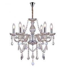 Lustre de Cristal para 6 Lâmpadas E14 Glam Taschibra