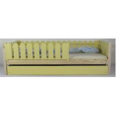 Bicama Montessoriana Solteiro Base Colorida Madeira Maciça Pinus - Pip