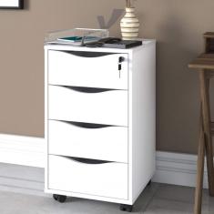 Gaveteiro 4 Gavetas com Chave Bit Artany