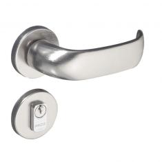 Fechadura Externa 40mm Com Roseta Zm 500-80e Contemporânea Pado