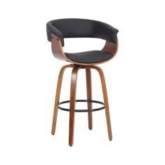 Banqueta Betim Base Madeira Rivatti Preto