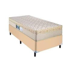Cama Box Bege Arezzo Solteiro Molas Ensacadas Portobel