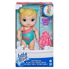 Baby Alive Bebe Banhos Carinhosos Boneca Loira Hasbro E8716, Colorido