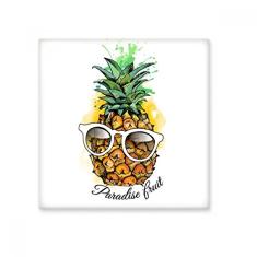 Óculos de sol Abacaxi Frutas tropicais Azulejo de cerâmica brilhante Decalque de tijolos esmaltados