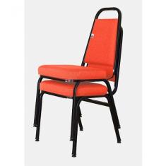 02 Cadeiras Empilhável Para Hotelaria Linha Hotel Jersey Vermelho