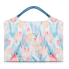 QTKJ Sacola de flores, bolsas femininas, bolsa de ombro, bolsa de trabalho de grande capacidade, lancheira de lona reutilizável, bolsa de professor, Colorido., One Size