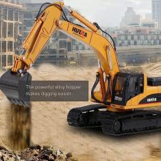 Brinquedo escavadeira miniatura brincando de engenheiro - TOYS