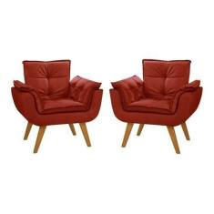 Duas Poltronas Chesterfield Luxo Opala SUEDE BORDÔ SALA/RECEPÇÃO/ESCRI