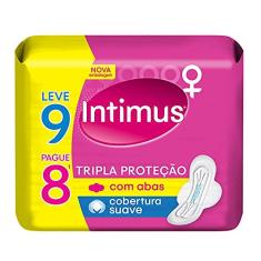 Absorvente Intimus Tripla Proteção Suave com Abas - 9 unidades