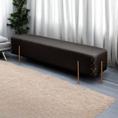 Recamier Banco Luxo Eros Sala de Estar Preto