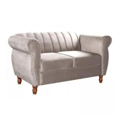 Sofá Realeza Decorativo Chesterfield Namoradeira Retrô Bella Decor