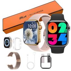 Smartwatch W59 Pro Mini Original Microwear Relógio Pequeno Kit C/2 Pulseiras Pelicula Case Gps Nf-Unissex