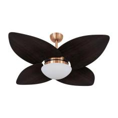 Ventilador de Teto Kovalski Cobre 4 Pás Tabaco 127V, 110V