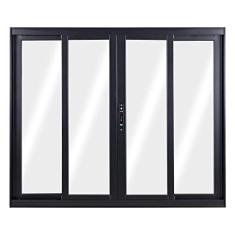 Janela de Alumínio de Correr 100x150x6,5cm 4 Folhas Vidro Liso Topsul Esquadrisul